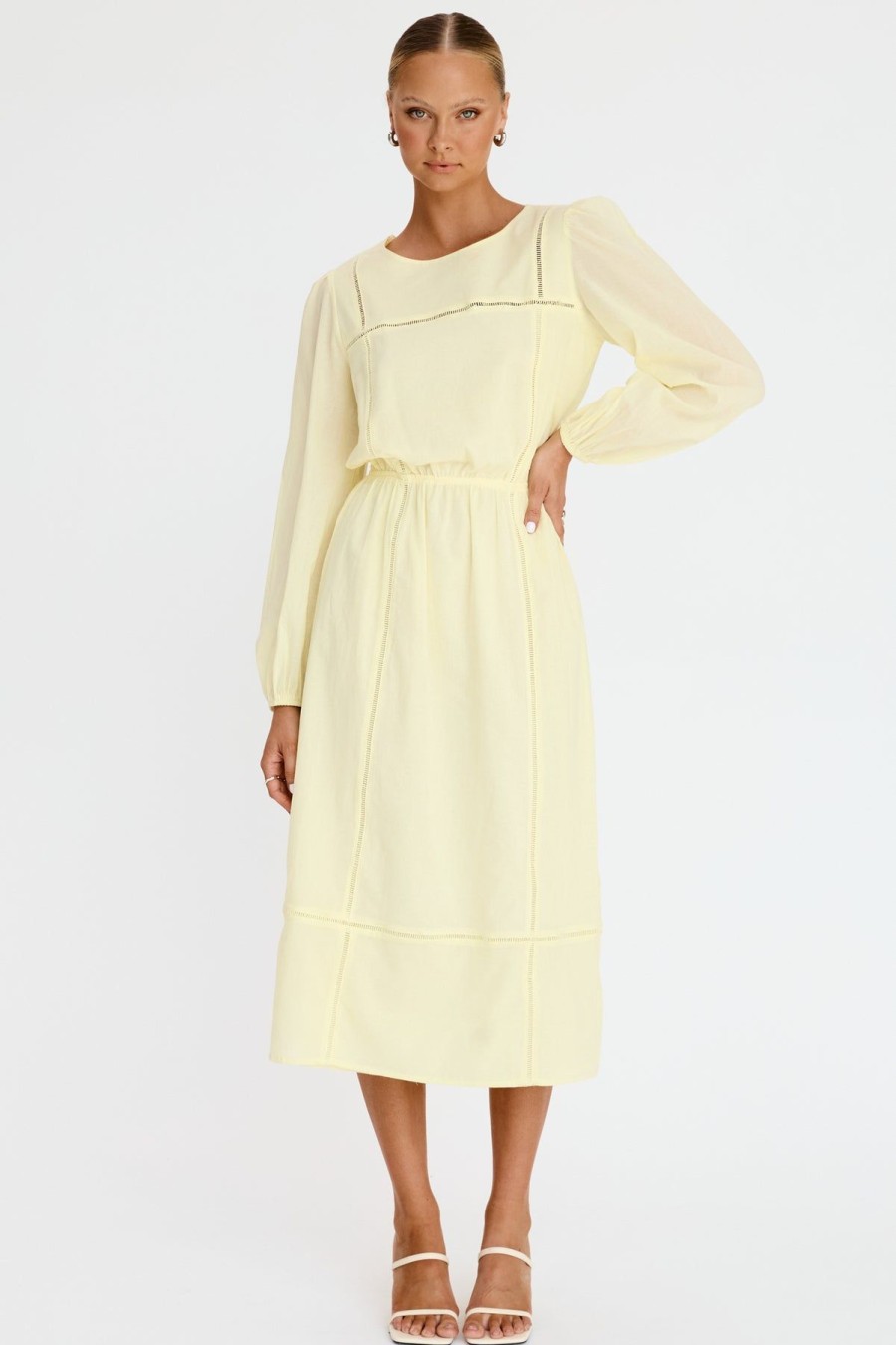 Dresses Runway Scout | Feye Midi Dress (Yellow)