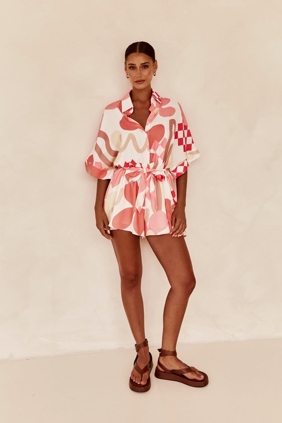 Maternity Runway Scout | Anthea Playsuit (Pink)