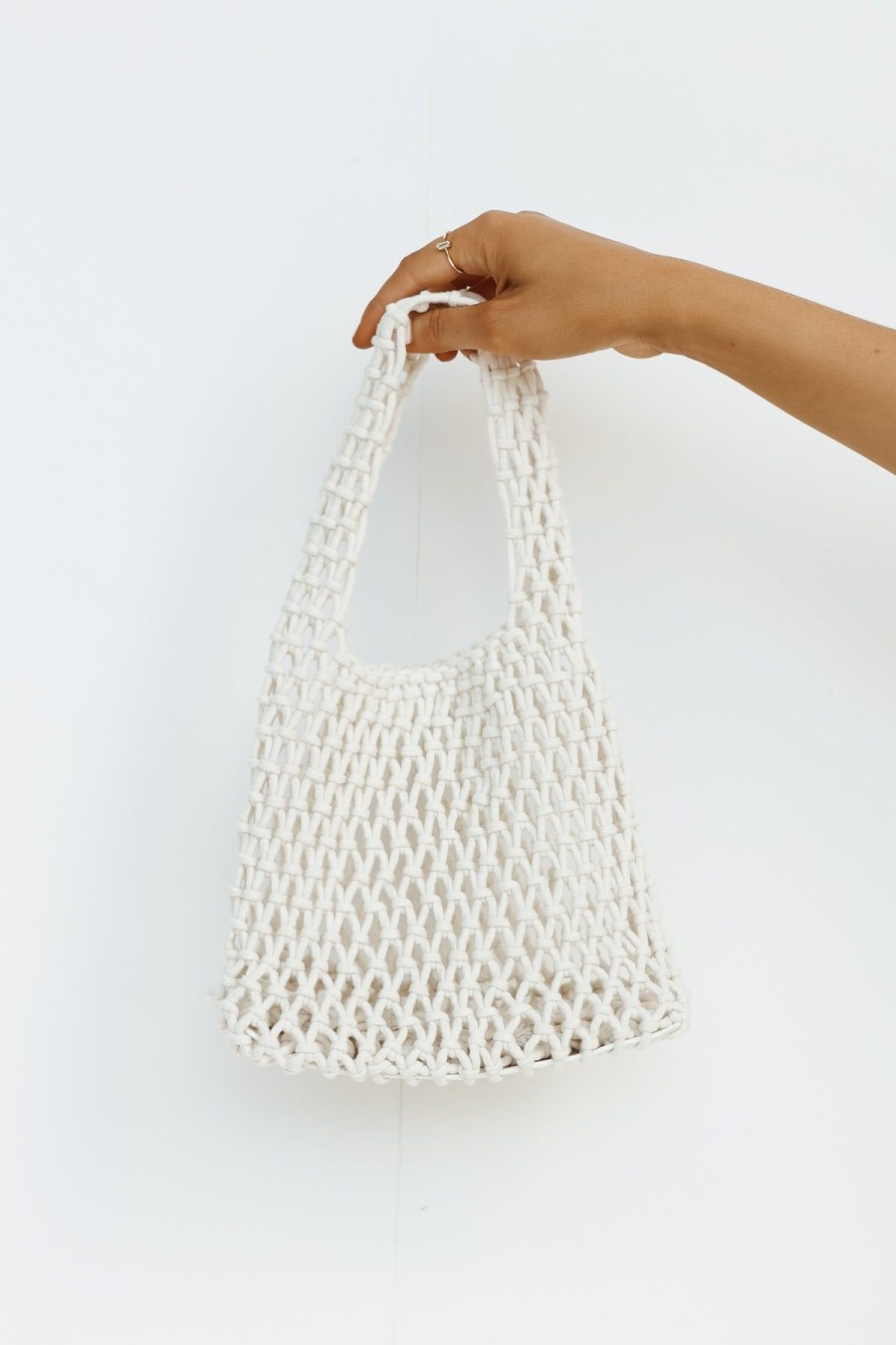 Accessories Runway Scout | Cleo Crochet Bag (White)