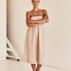 Dresses Runway Scout | Sol Midi Dress (Beige)