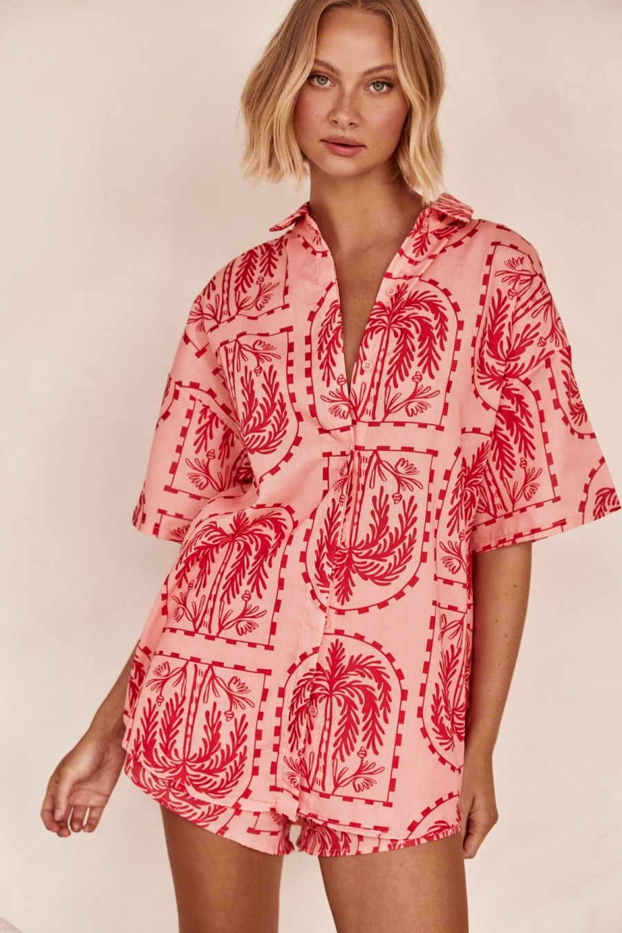 Maternity Runway Scout | Rumi Shirt (Peach)