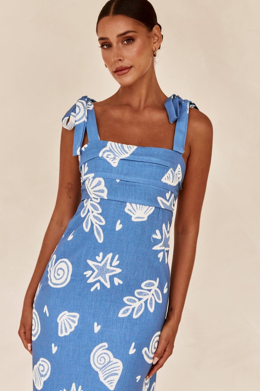 Dresses Runway Scout | Zuri Midi Dress (Blue)