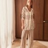 Maternity Runway Scout | Mirage Knit Pant (Beige)