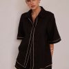 Maternity Runway Scout | Lola Shirt (Black)