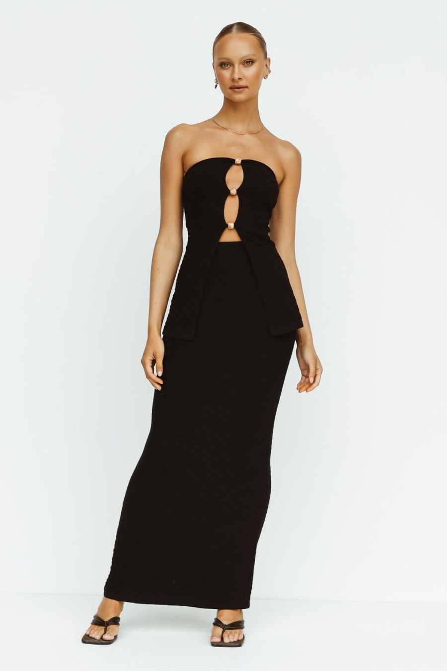 Clothing Runway Scout | Taya Maxi Skirt (Black)