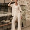 Maternity Runway Scout | Serra Waffle Pant (Cream)