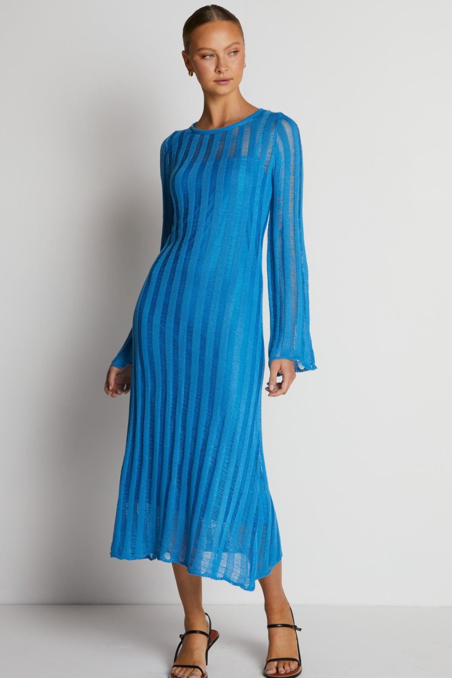 Dresses Runway Scout | Rio Knit Midi Dress (Light Blue)