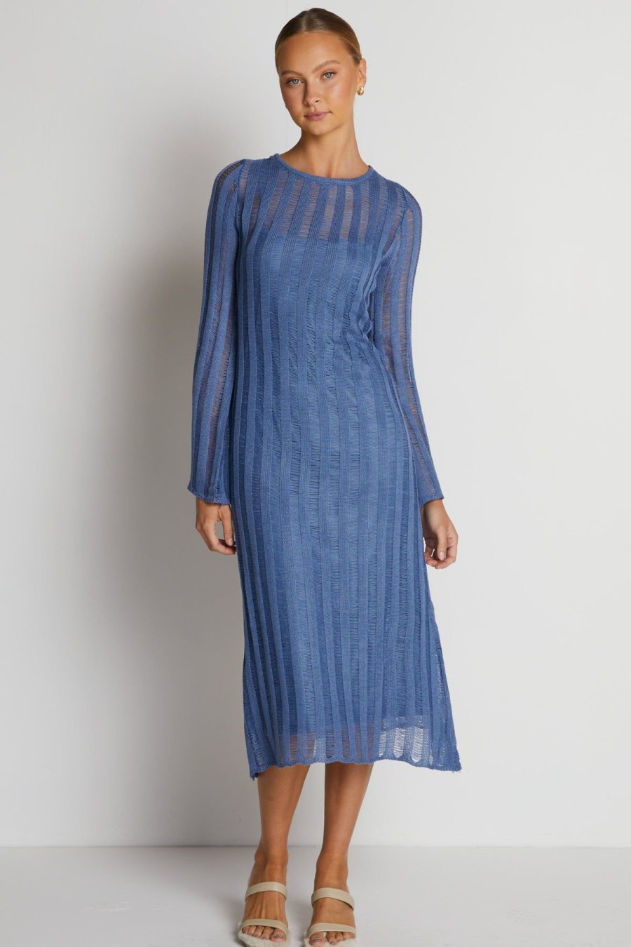 Dresses Runway Scout | Rio Knit Midi Dress (Dark Blue)