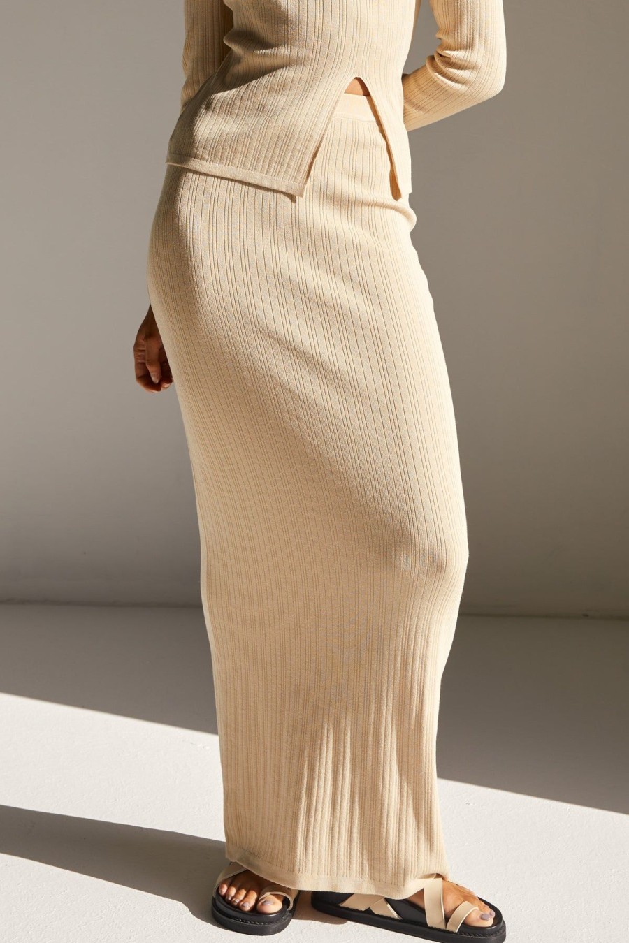 Clothing Runway Scout | Paloma Knit Skirt (Butter)