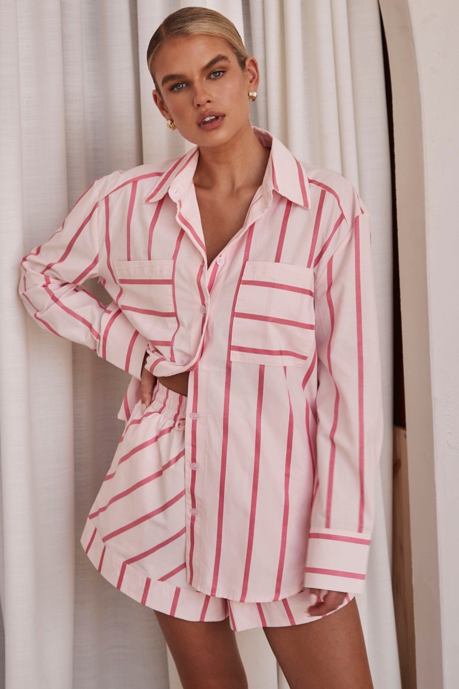 Maternity Runway Scout | Jax Shirt (Pink)