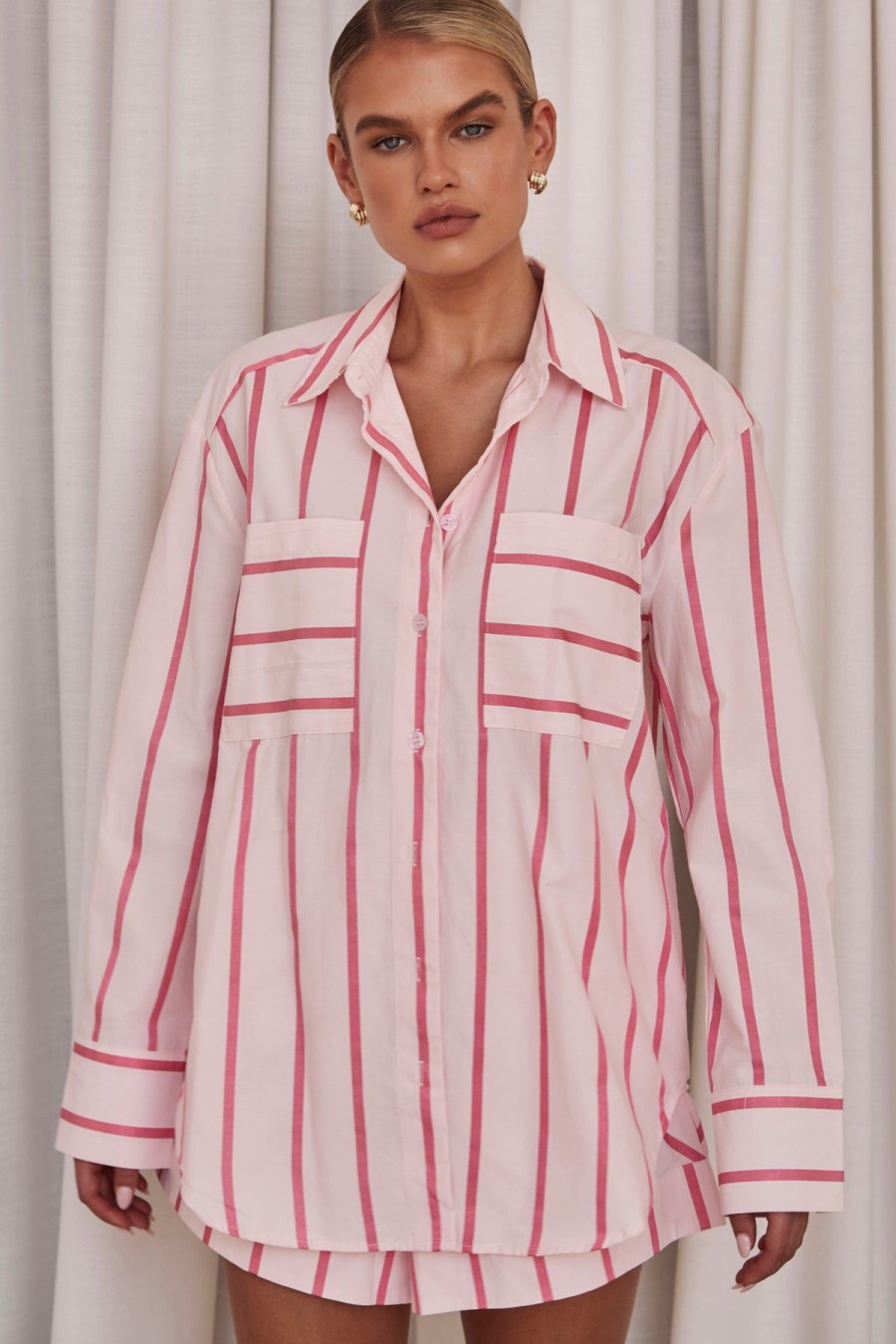 Maternity Runway Scout | Jax Shirt (Pink)