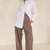 Maternity Runway Scout | Bryan Shirt (White)